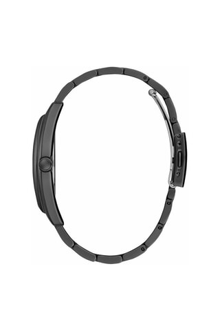 Montre à quartz en acier - Noir