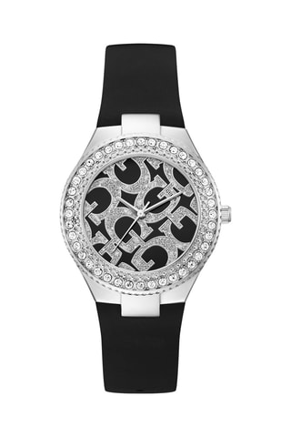 Siliconen Quartz Horloge - Zwart en Zilverkleurig