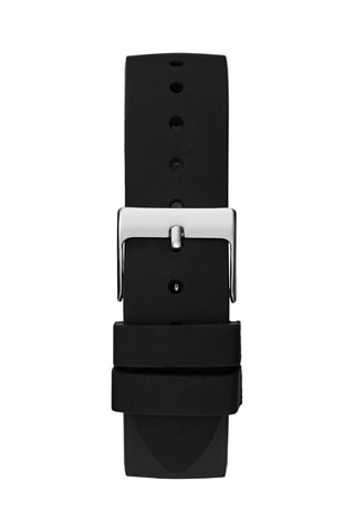 Siliconen Quartz Horloge - Zwart en Zilverkleurig