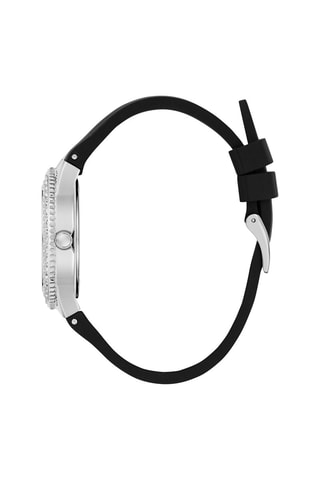 Siliconen Quartz Horloge - Zwart en Zilverkleurig