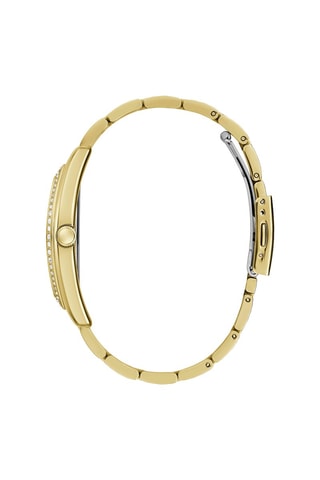 Stalen Quartz Horloge Goudkleurig