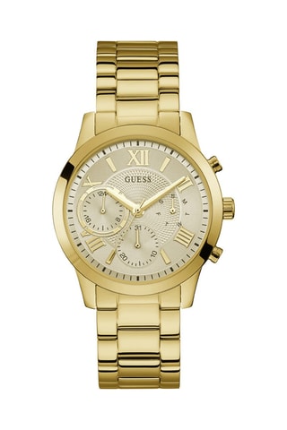 Stalen Quartz Horloge Goudkleurig