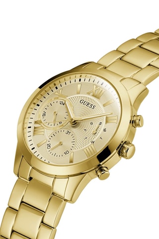 Stalen Quartz Horloge Goudkleurig