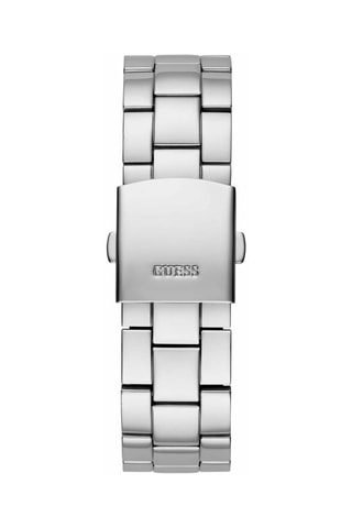 Relógio de quartzo em aço Prateado e azul