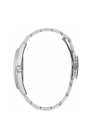 Relógio de quartzo em aço Prateado e azul