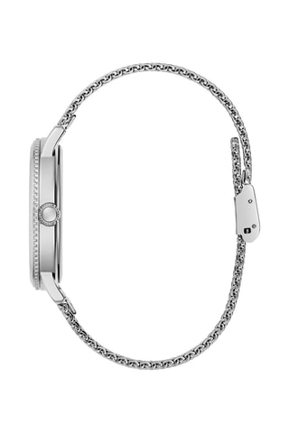 Relógio de quartzo em aço - Prateado e verde