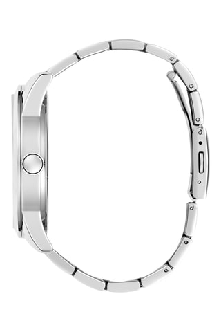 Relógio de quartzo em aço - Prateado e preto