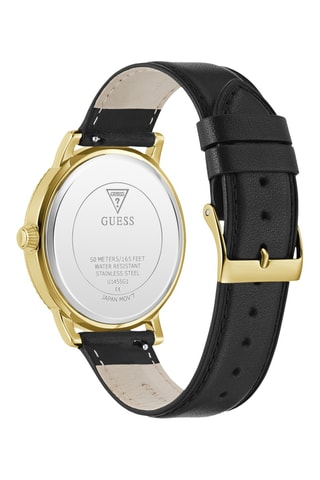 Coffret relógio de quartzo e braceletes em couro e silicone