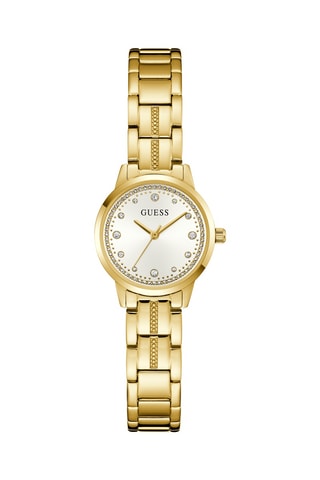 Relógio de quartzo em aço - Dourado e branco