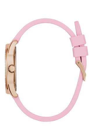 Silicone Quartz Horloge - Roze en Goudkleurig