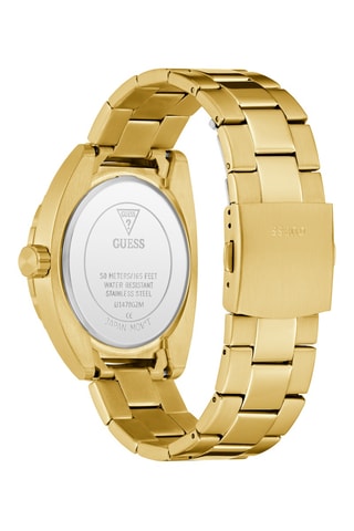 Stalen Quartz Horloge - Goudkleurig en zwart