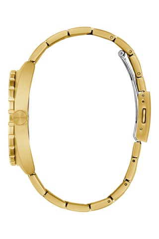 Stalen Quartz Horloge - Goudkleurig en zwart