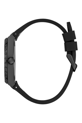 Relógio de quartzo em silicone - Preto