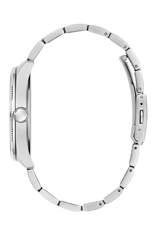 Relógio de quartzo em aço - Prateado e azul