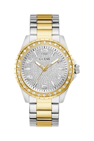 Relógio de quartzo em aço - Prateado e dourado