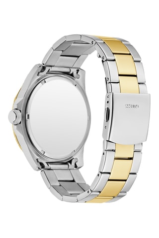 Relógio de quartzo em aço - Prateado e dourado