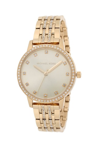 Stalen Quartz Horloge Melissa Goudkleurig