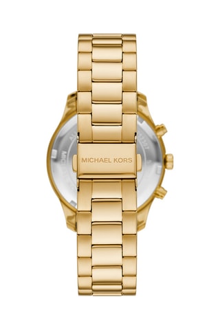 Stalen Quartz Horloge - Chronograaf - Goudkleurig