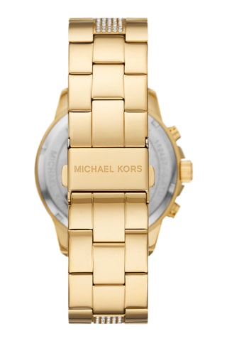 Stalen Quartz Horloge - Chronograaf - Goudkleurig