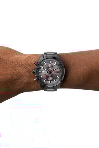 Stalen Quartz Horloge Chronograaf - Grijs