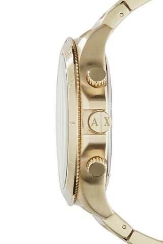 Stalen Quartz Horloge - Chronograaf - Goudkleurig