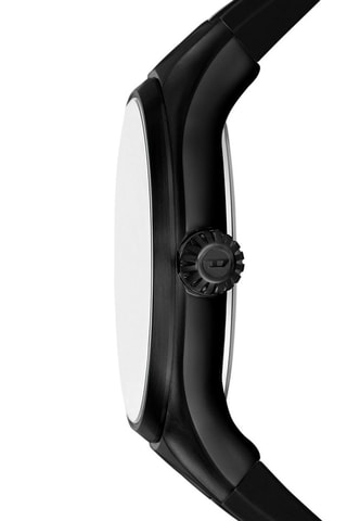 Silicone Quartz Horloge Streamline - Zwart en blauw