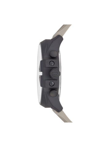 Silicone Quartz Horloge - Chronograaf - Beige en Zwart