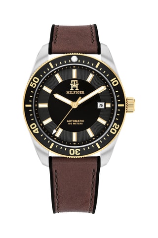 Siliconen Automatische Horloge - Bruin en Zwart