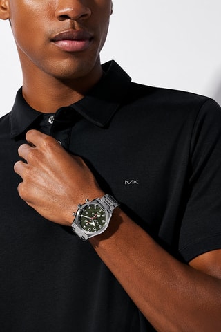 Stalen Quartz Horloge - Chronograaf - Zilverkleurig