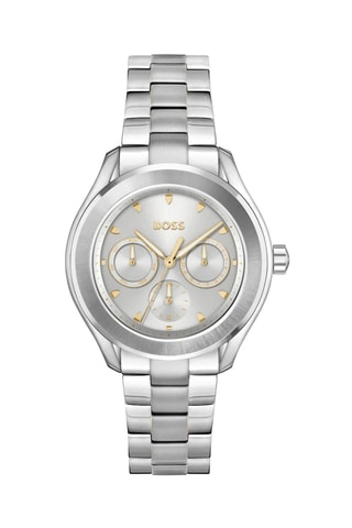 Stalen Quartz Horloge - Chronograaf - Zilverkleurig