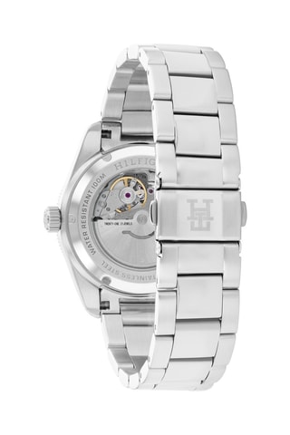 Stalen Horloge - Zilverkleurig en blauw