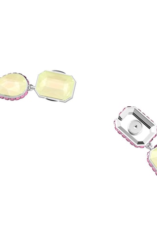 Collier réversible orné de cristaux Swarovski Orbita - Rose, jaune et orange