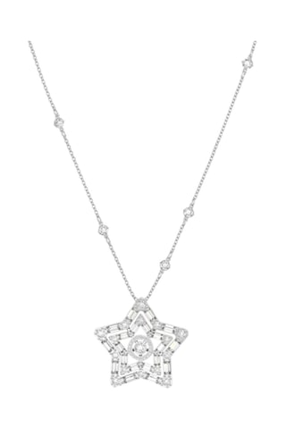Collier orné de cristaux Swarovksi Stella - Blanc