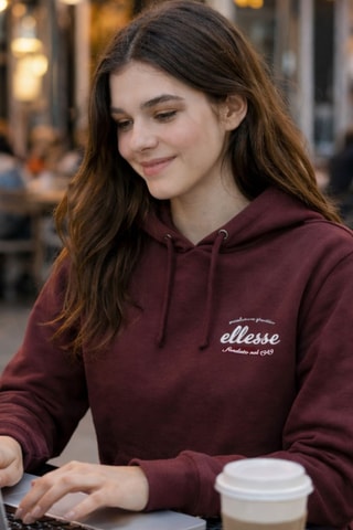 Jersey con capucha Ellesse - Burdeos