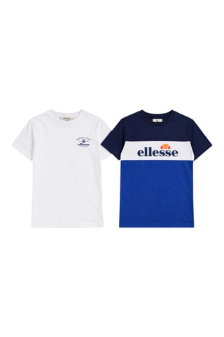 Camiseta y jogging Ellesse - Blanco y azul marino