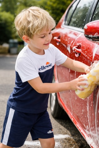 Camiseta y short - Azul marino