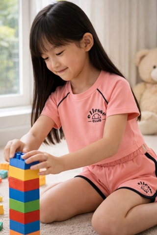 Camiseta y short - Rosa