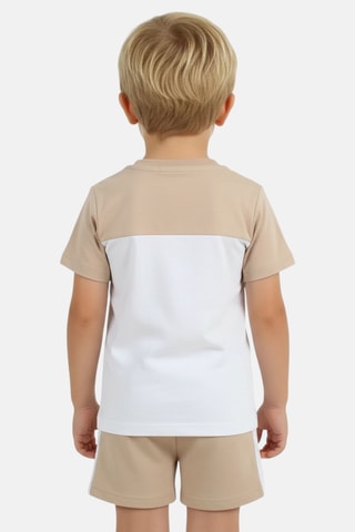 Camiseta y short - Beige