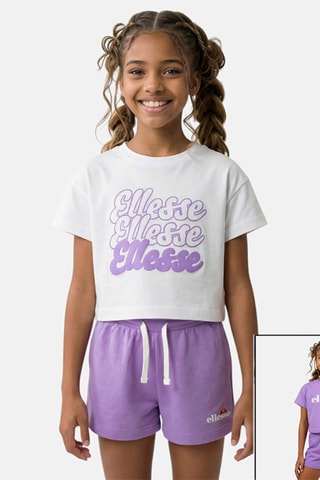 2 camisetas y shorts - Violeta