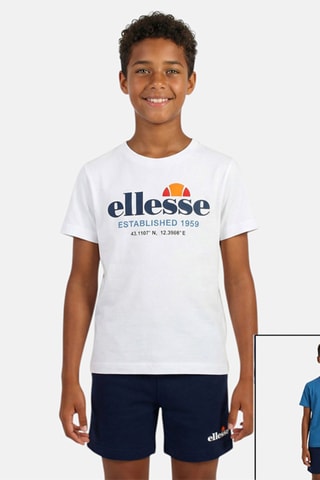 2 camisetas y short - Blanco y azul