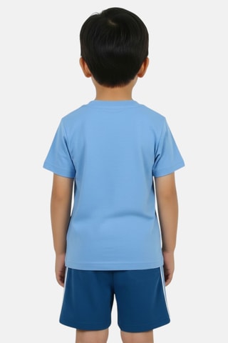 2 camisetas y short - Blanco y azul