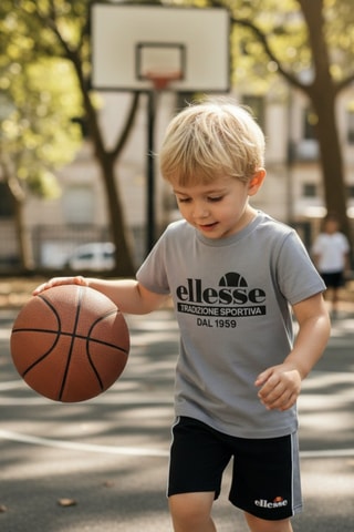 2 camisetas y short - Gris oscuro