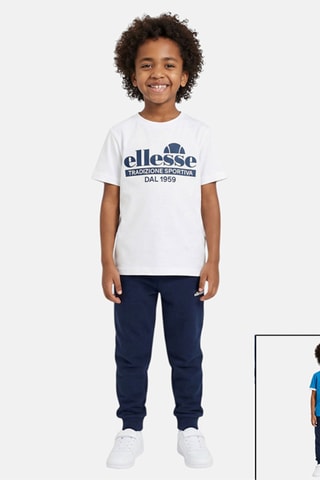 2 camisetas y pantalón de chándal - Blanco y azul