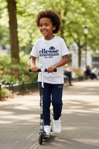 2 camisetas y pantalón de chándal - Blanco y azul