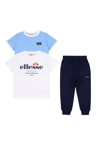 2 camisetas y pantalón de chándal - Blanco