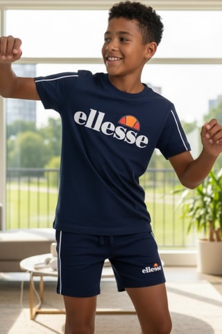 2 camisetas y short - Blanco y azul marino