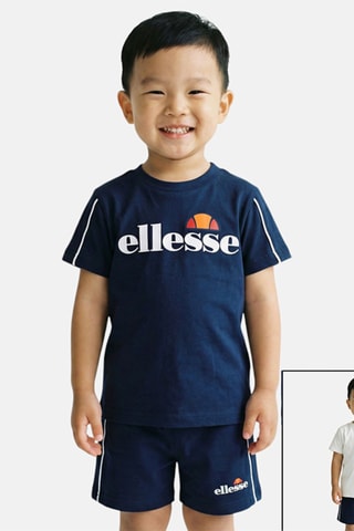 2 camisetas y short - Blanco y azul marino