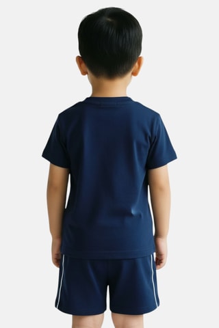 2 camisetas y short - Blanco y azul marino