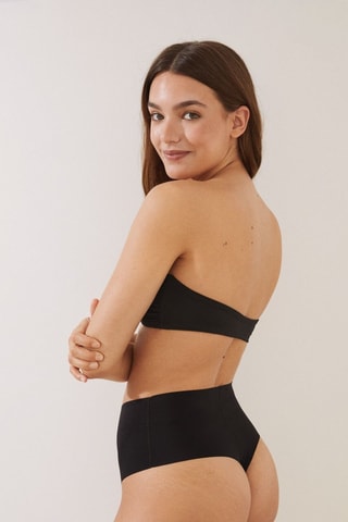 Tanga taille haute - Noir