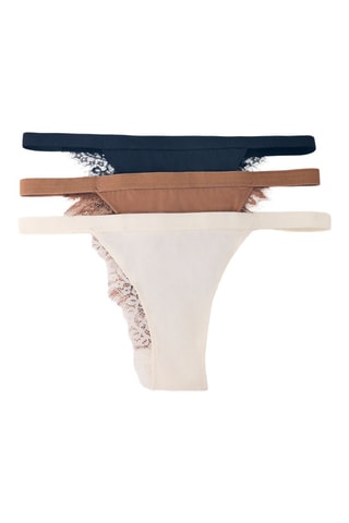 3 tangas - Noir et marron